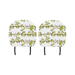 Frog drunk Pattern Car Headrest Cover