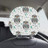 Owl Arrow Pattern Car Headrest Cover