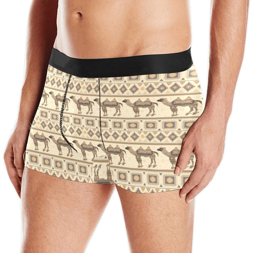 Traditional Camel Pattern Ethnic Motifs Men's All Over Print Boxer Briefs Men's Underwear