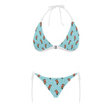Otter Heart Pattern Sexy Bikinis Two-Pieces Swimsuits