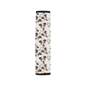 Jack Russel Pattern Print Design 05 Car Seat Belt Cover