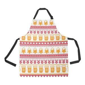 Beer Sweater Printed Pattern Adjustable Apron