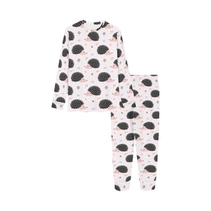 Hedgehog Pattern Print Design 04 Kids' Boys' Girls' All Over Print Pajama Set