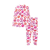 Lips Pattern Print Design 04 Kids' Boys' Girls' All Over Print Pajama Set