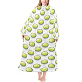 Tennis Pattern Print Design 05 Blanket Robe with Sleeves