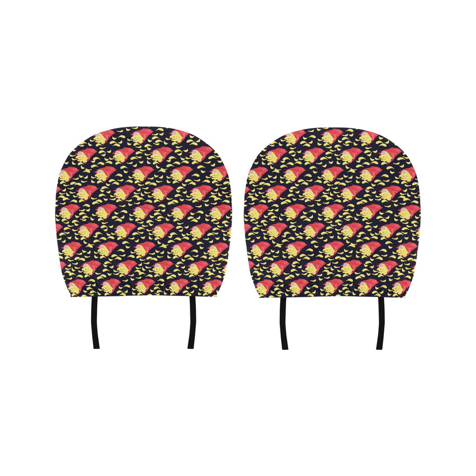 Potato Chips Pattern Print Design 05 Car Headrest Cover