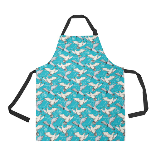 Seagull Pattern Print Design 03 Adjustable Apron