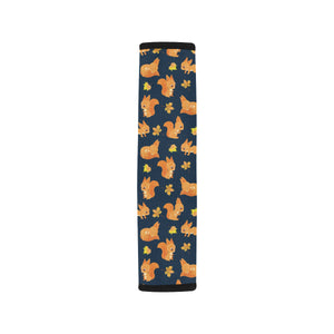 Squirrel Pattern Print Design 05 Car Seat Belt Cover