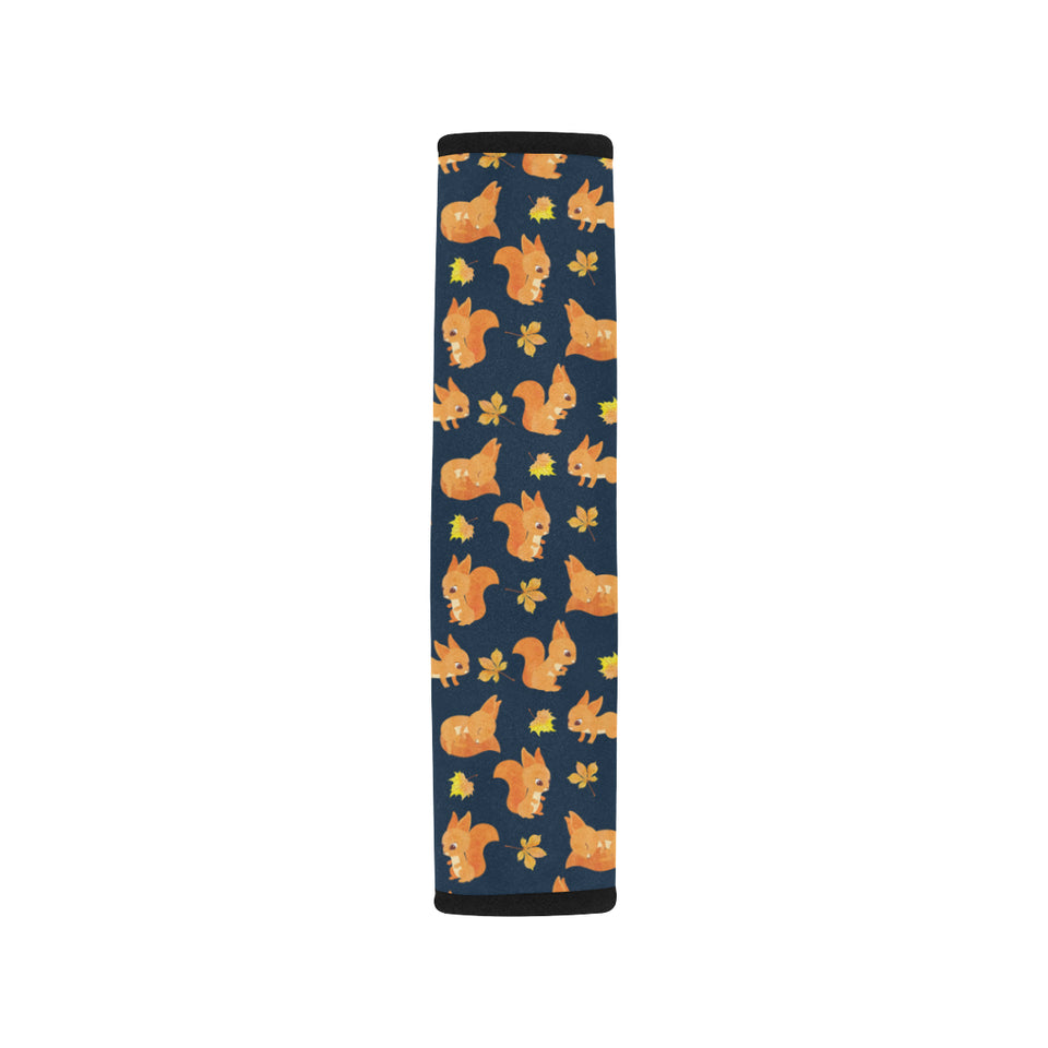 Squirrel Pattern Print Design 05 Car Seat Belt Cover