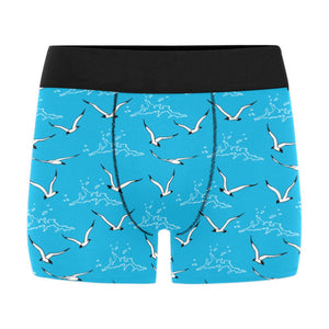 Seagull Pattern Print Design 05 Men's All Over Print Boxer Briefs Men's Underwear