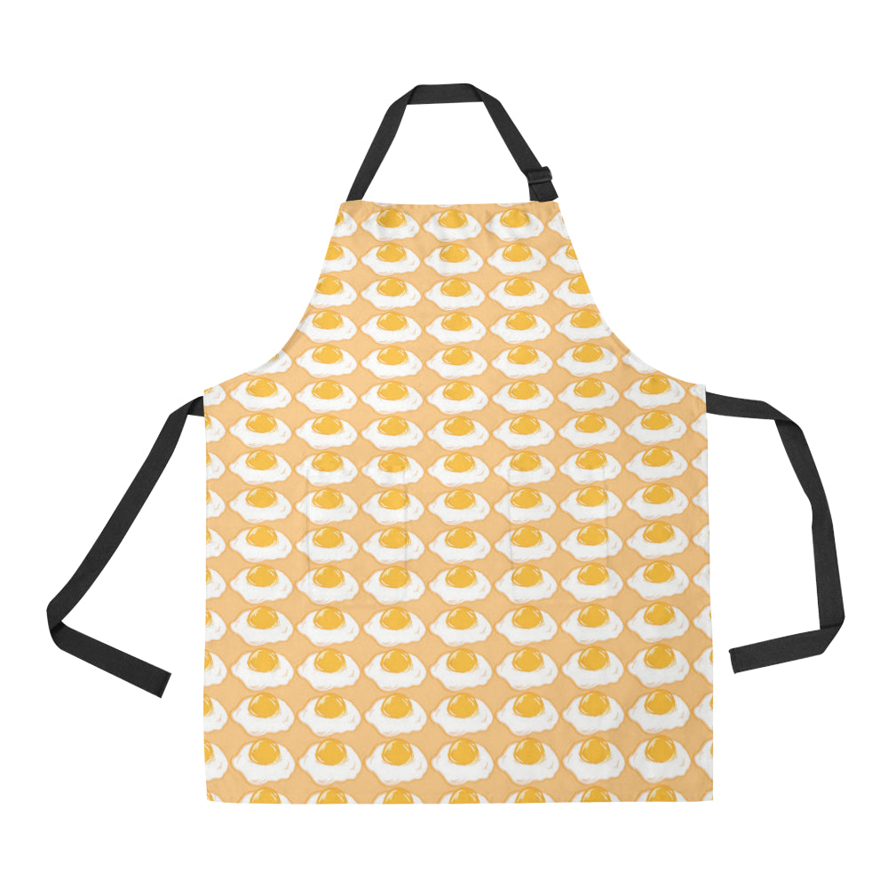 Fried Eggs Pattern Print Design 04 Adjustable Apron