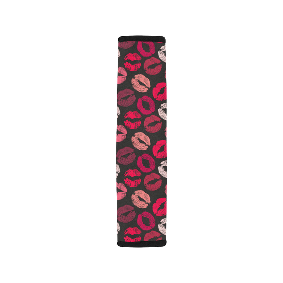 Lips Pattern Print Design 02 Car Seat Belt Cover