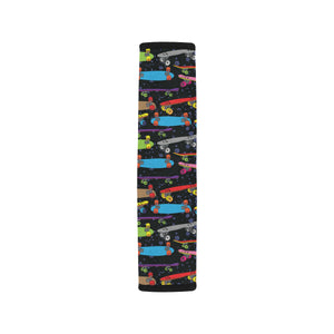 Skate Board Pattern Print Design 03 Car Seat Belt Cover