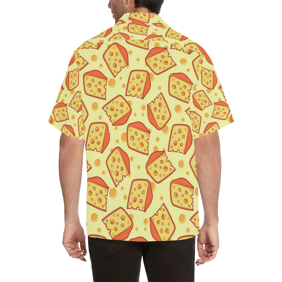 Cheese Pattern Men's All Over Print Hawaiian Shirt