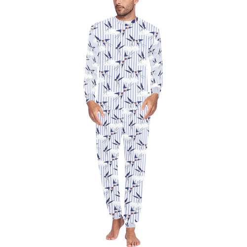 Swallow Pattern Print Design 03 Men's All Over Print Pajama