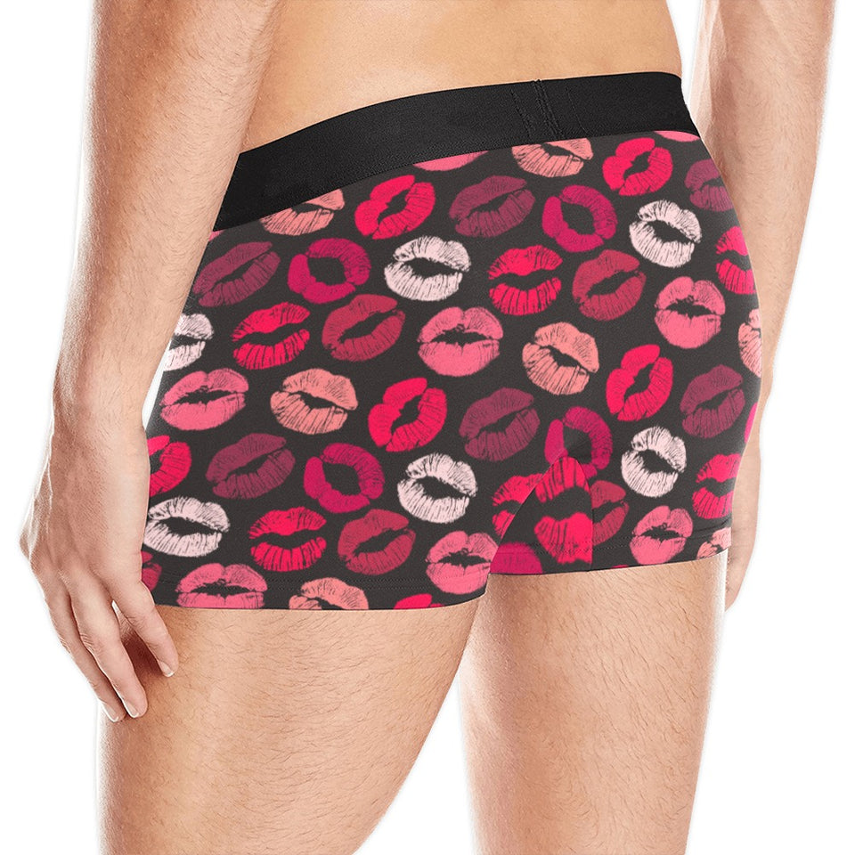 Lips Pattern Print Design 02 Men's All Over Print Boxer Briefs Men's Underwear