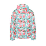 Rose Pattern Print Design 03 Kids' Boys' Girls' Padded Hooded Jacket