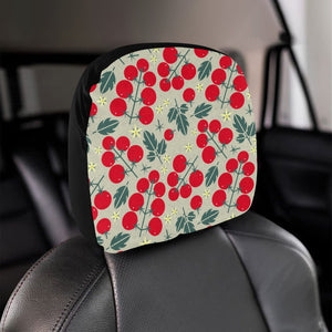 Hand Drawn Tomato Pattern Car Headrest Cover