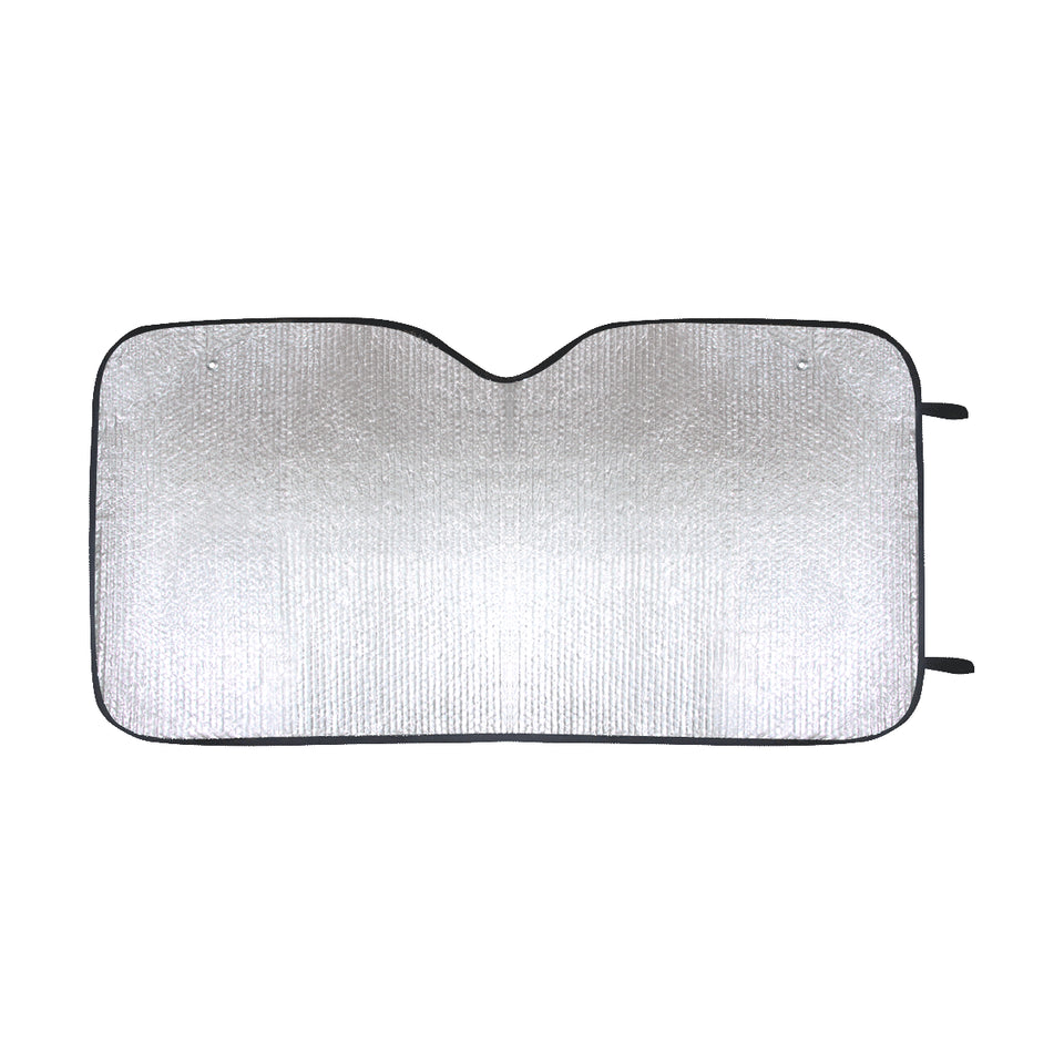 Fried Eggs Pattern Print Design 02 Car Sun Shade