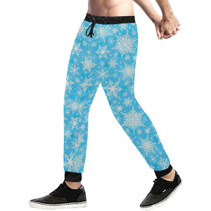 Snowflake Pattern Unisex Casual Sweatpants