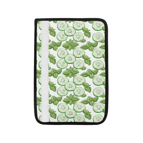 Sliced Cucumber Leaves Pattern Car Seat Belt Cover