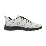 Eagle Pattern Print Design 03 Women's Sneakers Black