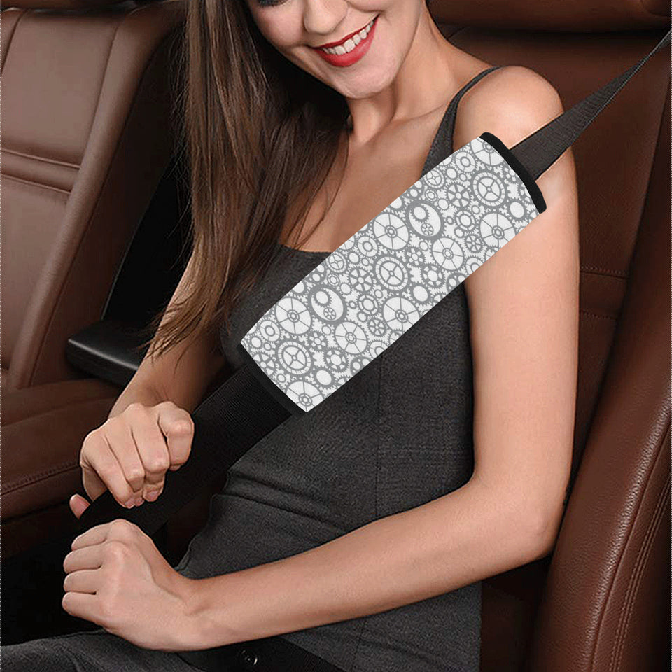 Gear Pattern Print Design 05 Car Seat Belt Cover