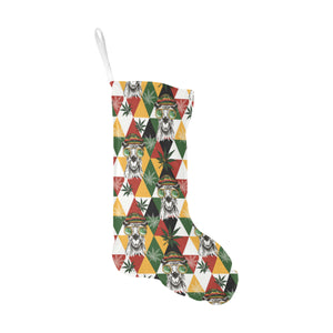 Cool Camel Leaves Pattern Christmas Stocking