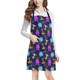 Alien Pattern Print Design 01 Adjustable Apron