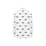 Mustache Beard Pattern Print Design 04 Women's Long Sleeve Polo Shirt