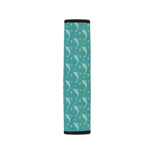 Swordfish Pattern Print Design 04 Car Seat Belt Cover