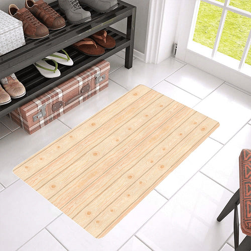 Wood Printed Pattern Print Design 05 Doormat