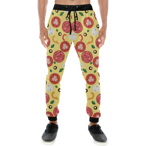 Pizza Tomato Salami Texture Pattern Unisex Casual Sweatpants