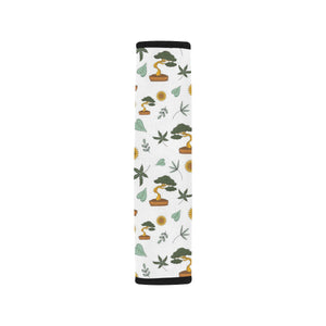 Bonsai Leaves Flower Pattern Car Seat Belt Cover