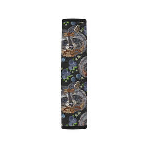 Raccoon Blueburry Pattern Car Seat Belt Cover