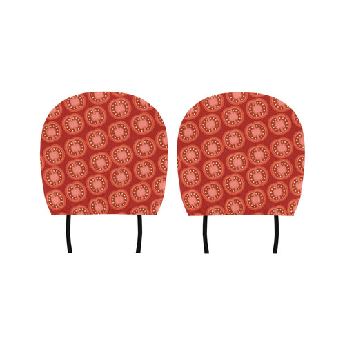 Sliced Tomato Pattern Car Headrest Cover