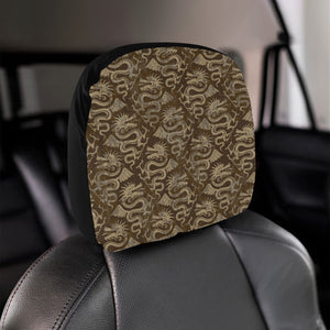 Dragon Pattern Car Headrest Cover