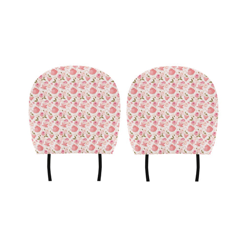 Tea pots Pattern Print Design 04 Car Headrest Cover