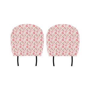 Tea pots Pattern Print Design 04 Car Headrest Cover