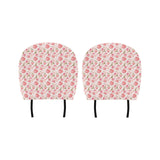 Tea pots Pattern Print Design 04 Car Headrest Cover