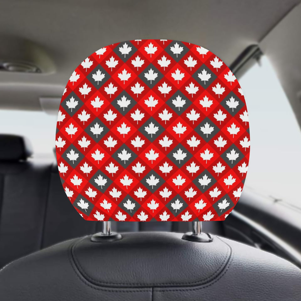 Canada Pattern Print Design 05 Car Headrest Cover