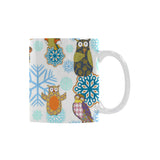 Owl Pattern Classical White Mug (FulFilled In US)