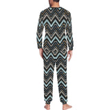 Zigzag Chevron African Afro Dashiki Adinkra Kente Men's All Over Print Pajama