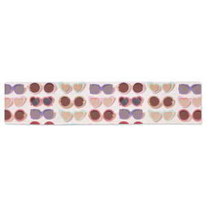 Sun Glasses Pattern Print Design 04 Table Runner