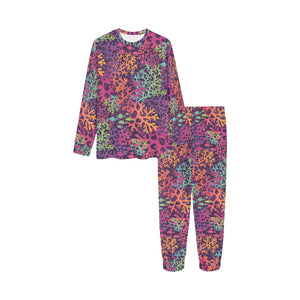 Coral Reef Pattern Print Design 03 Kids' Boys' Girls' All Over Print Pajama Set