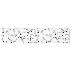 Seagull Pattern Print Design 04 Table Runner