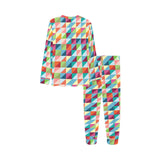 Rainbow Geometric Pattern Kids' Boys' Girls' All Over Print Pajama Set