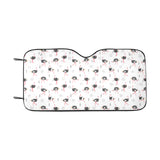 Ostrich Pattern Print Design 02 Car Sun Shade