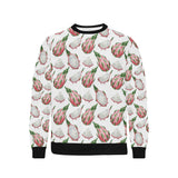 Dragon Fruit Pattern Men's Crew Neck Sweatshirt