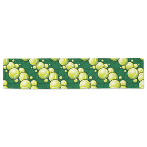 Tennis Pattern Print Design 04 Table Runner